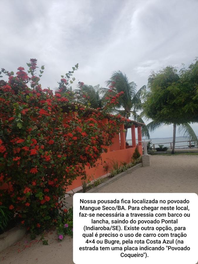 Pousada Grao De Areia Beira Mar Mangue Sêco Exteriör bild